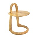 Βοηθητικό τραπέζι Kallos pakoworld μασίφ ξύλο μάνγκο σε φυσική απόχρωση 45x45x60εκ