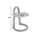 Βοηθητικό τραπέζι Kallos pakoworld μασίφ ξύλο μάνγκο σε φυσική απόχρωση 45x45x60εκ