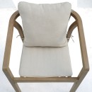 Πολυθρόνα Malibu II pakoworld μασίφ ξύλο ακακίας-ύφασμα σε φυσική-μπεζ απόχρωση 58x63x74εκ | Συσκευασία 2 τμχ