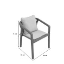 Πολυθρόνα Malibu II pakoworld μασίφ ξύλο ακακίας-ύφασμα σε φυσική-μπεζ απόχρωση 58x63x74εκ | Συσκευασία 2 τμχ