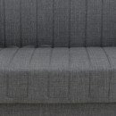 Καναπές-κρεβάτι με αποθηκευτικό χώρο τριθέσιος Romina pakoworld ανθρακί ύφασμα 190x75x85εκ