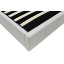 Κρεβάτι Roi pakoworld 160x200 PU λευκό ματ + αποθηκευτικό χώρο