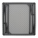 Τραπέζι catering Comfort pakoworld πτυσσόμενο σε λευκή απόχρωση 80x80x74εκ