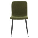 Καρέκλα Gratify pakoworld ύφασμα χακί-πόδι μαύρο