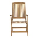 Τραπεζαρία Zerco-Falov pakoworld σετ 5τεμ φυσικό μασίφ ξύλο ακακίας 130x80x72εκ