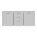 Μπουφές Doha pakoworld σε λευκή απόχρωση 180x45x80.5εκ