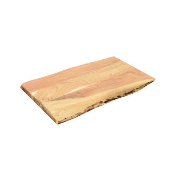 Επιφάνεια τραπεζιού Pozier pakoworld μασίφ ξύλο ακακίας σε φυσική απόχρωση 140x80x4εκ