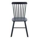 Καρέκλα Bristol pakoworld rubberwood σε μαύρη απόχρωση 45x51x86εκ