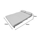 Καναπές-κρεβάτι Josuane pakoworld διθέσιος κρεμ βελούδο και ξύλινο πόδι σε μαύρη απόχρωση 122x80x81εκ