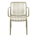 Πολυθρόνα Zoi pakoworld pp cappuccino 55.5x57.5x79εκ