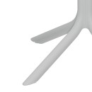 Τραπέζι Groovy pakoworld pp διατρητο λευκό 60x60x76εκ