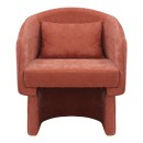 Πολυθρόνα Playmob pakoworld ύφασμα σε κεραμιδί απόχρωση 69x65x79εκ