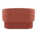 Καναπές διθέσιος Playmob pakoworld ύφασμα σε κεραμιδί απόχρωση 128x65x79εκ