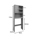 Έπιπλο μπάνιου Tazien pakoworld σε λευκή απόχρωση 60x24x168.5εκ