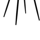 Καρέκλα Giselle pakoworld βελούδο μαύρο-πόδι μαύρο | Συσκευασία 4 τμχ