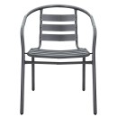 Πολυθρόνα Tade pakoworld μέταλλο ανθρακί 54x58x73εκ