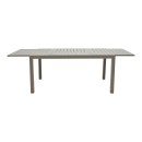 Τραπέζι επεκτεινόμενο Lafla pakoworld αλουμίνιο σε σαμπανιζέ απόχρωση 160-240x90x75εκ