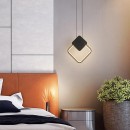 Φωτιστικό οροφής Teebo pakoworld Led μέταλλο μαυρο 23.5x20x29.5εκ