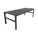 Σαλόνι Gardenly Ι pakoworld σετ 4τμχ αλουμίνιο σε ανθρακί απόχρωση με ανθρακί μαξιλάρια