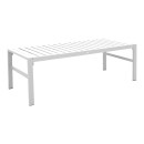 Σαλόνι Gardenly Ι pakoworld σετ 4τμχ αλουμίνιο σε λευκή απόχρωση με γκρι-μπεζ μαξιλάρια