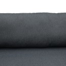 Καναπές τριθέσιος Aurelio pakoworld μεταλλικός σε λευκή -μαξιλάρια σε ανθρακί απόχρωση 192x74x63εκ