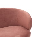 Καναπές 2θέσιος Rony pakoworld βελούδο σάπιο μήλο-χρυσό 132x82x83εκ