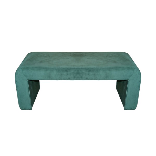 Σκαμπό Gagga Inart βελούδο σε πράσινη απόχρωση 110x40x45εκ