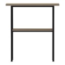 Κονσόλα Solain pakoworld sonoma-μαύρο μέταλλο 79x29x85εκ