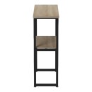 Κονσόλα Solain pakoworld sonoma-μαύρο μέταλλο 79x29x85εκ