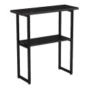 Κονσόλα Solain pakoworld μαύρο εφε μαρμάρου-μαύρο μέταλλο 79x29x85εκ