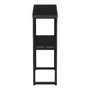 Κονσόλα Solain pakoworld μαύρο εφε μαρμάρου-μαύρο μέταλλο 79x29x85εκ