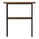 Κονσόλα Solain pakoworld καρυδί-μαύρο μέταλλο 79x29x85εκ