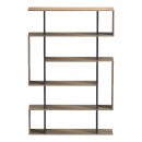 Βιβλιοθήκη Mito pakoworld sonoma-ανθρακί 108.5x25x161εκ