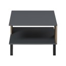 Τραπεζάκι σαλονιού Tuscany pakoworld sonoma-ανθρακί 83x54x34εκ