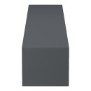 Έπιπλο τηλεόρασης επιτοίχιο με Led Rival pakoworld ανθρακί 210x35x30εκ