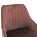 Σκαμπό bar Patrin pakoworld μεταλλικό μαύρο-βελούδο σάπιο μήλο | Συσκευασία 2 τμχ