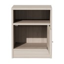 Κομοδίνο Foly pakoworld με ένα ντουλάπι γκρι oak 40x40x50εκ