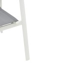 Πολυθρόνα κήπου Dashiell pakoworld αλουμίνιο λευκό textilene γκρι 57x71x93εκ