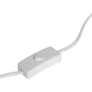 Επιτραπέζιο φωτιστικό Leyda pakoworld κεραμικό σε λευκή-φυσική απόχρωση Φ16x24εκ