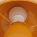 Επιτραπέζιο φωτιστικό Mushi pakoworld μέταλλο σε κίτρινη απόχρωση Φ20x24,5εκ