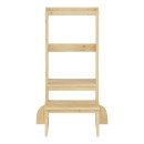 Παιδικός πύργος εκμάθησης Chiquel pakoworld τ. Montessori ξύλο σε φυσική απόχρωση 45.7x51x90εκ