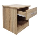 Κομοδίνο Bedy pakoworld sonoma 40x34x42εκ