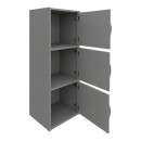 Ντουλάπι-στήλη Soline pakoworld ανοιχτό γκρι 40x34.5x90.5εκ