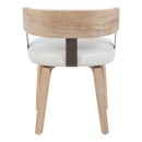 Πολυθρόνα Anesy pakoworld μέταλλο-ξύλο με ύφασμα σε μπεζ απόχρωση 53.5x51x72εκ