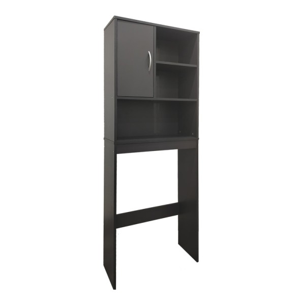 Έπιπλο μπάνιου Tazien pakoworld σε ανθρακί απόχρωση 60x24x168.5εκ