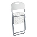 Καρέκλα catering-συνεδρίου πτυσσόμενη Edison pakoworld χρώμα λευκό | Συσκευασία 4 τμχ