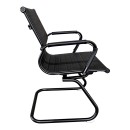 Καρέκλα γραφείου επισκέπτη Valter pakoworld pu μαύρο 55.5x48x88εκ