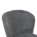 Καρέκλα Houlian pakoworld ανθρακί ύφασμα-πόδι μαύρο μέταλλο 44x66x89εκ | Συσκευασία 2 τμχ