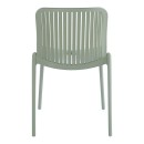Καρέκλα Teragi στοιβαζόμενη pakoworld pp με UV protection πράσινο 58x43.5x82εκ