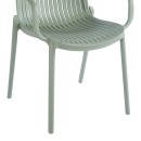 Πολυθρόνα Teragi στοιβαζόμενη pakoworld pp με UV protection πράσινο 59x57x82εκ